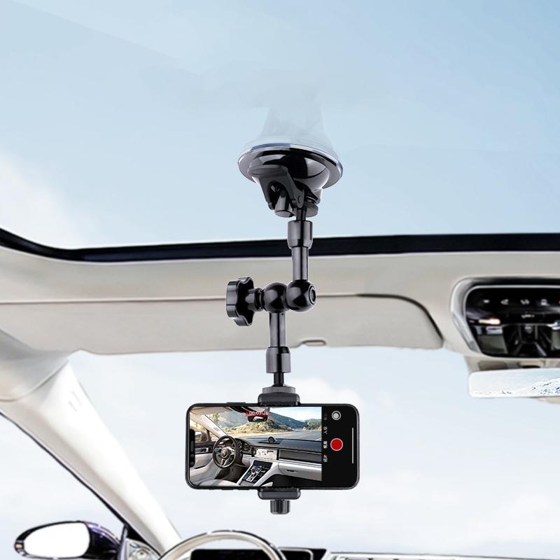 NNEIDS Articulating Magic Arm With Suction Cup Phone Mount 4.5 - 7.2 Inch Phones