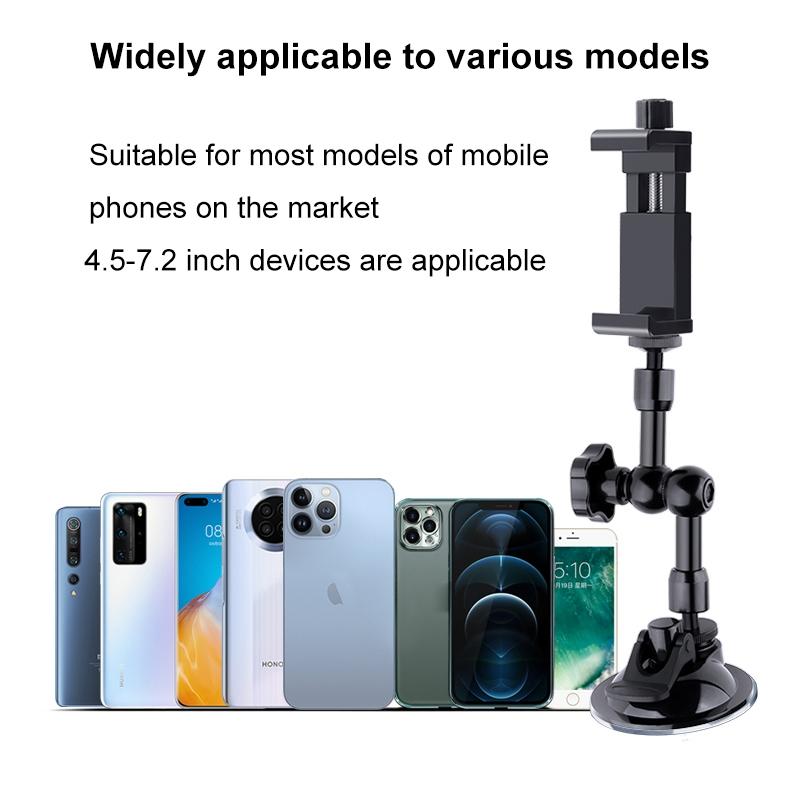 NNEIDS Articulating Magic Arm With Suction Cup Phone Mount 4.5 - 7.2 Inch Phones