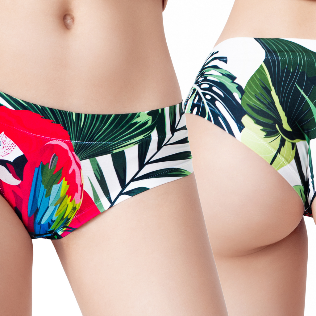 Memème Women’s Ultra-Comfortable JUMANJI - Ara - Panties | Breathable Cotton Crotch, Stretchy Fit, No Elastic Bands