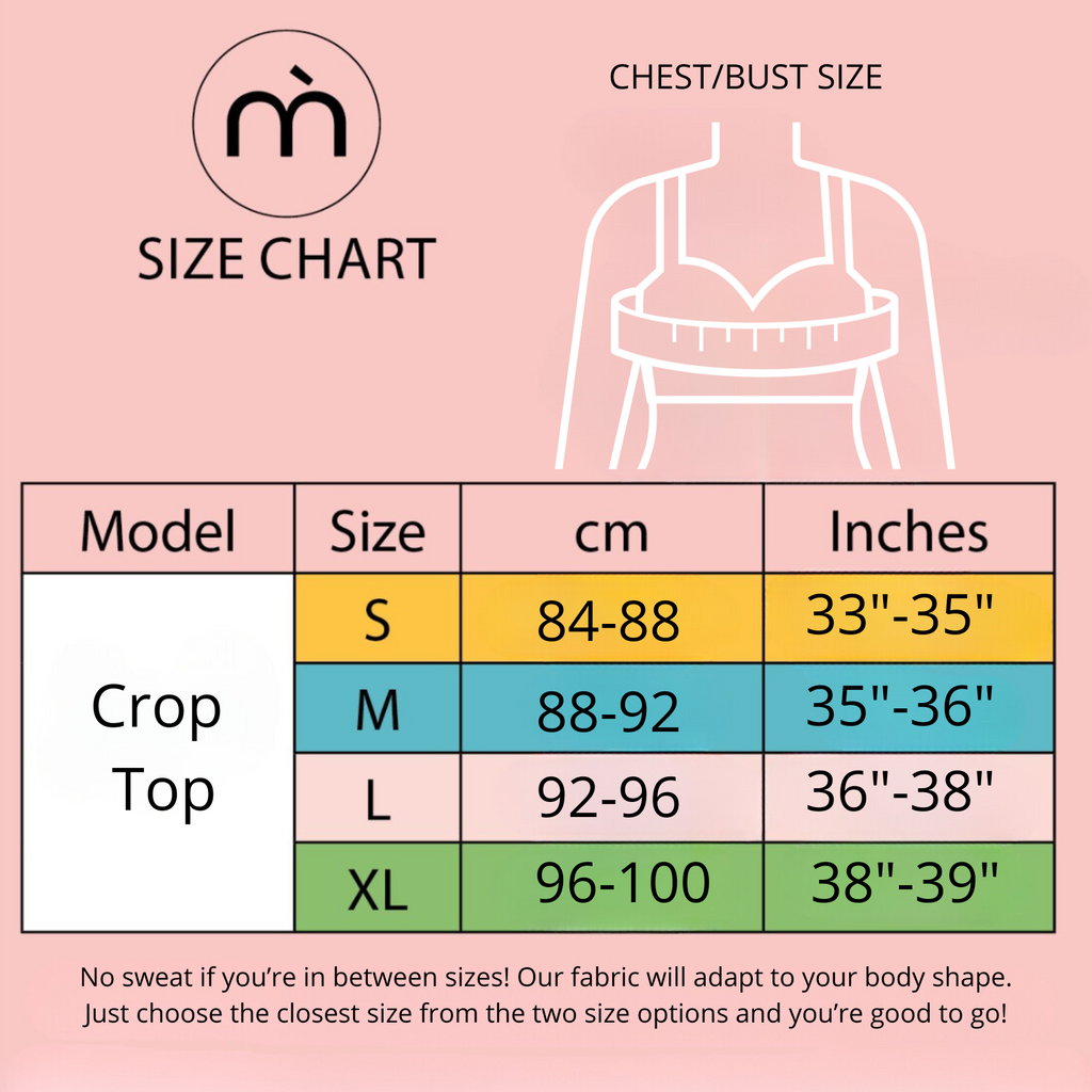 Memème Women’s Ultra-Comfortable Crop Top| Stretchy Fit, No Elastic Bands