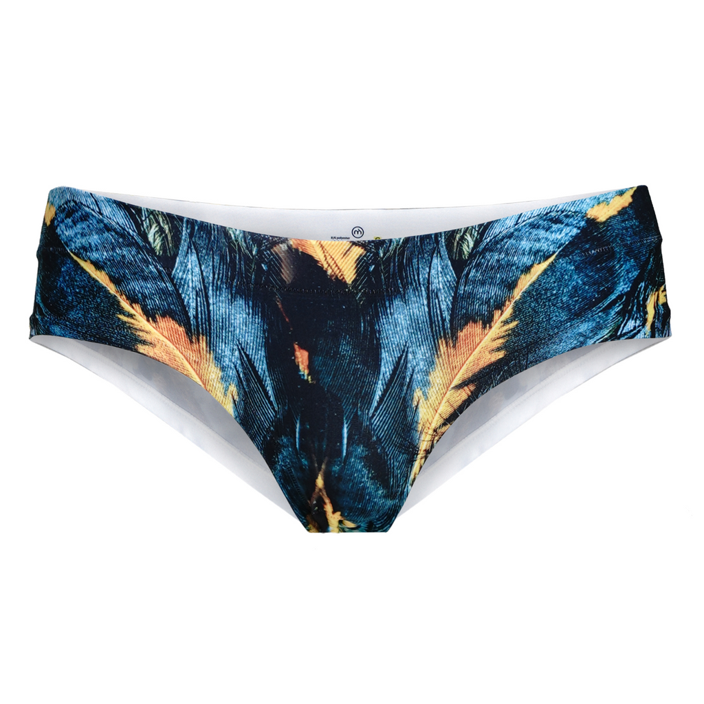 Memème Women’s Ultra-Comfortable PARADISE BIRDS - Feathers - Panties | Breathable Cotton Crotch, Stretchy Fit