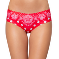Memème Women’s Ultra-Comfortable POLKA DOT - Fiery Red - Panties | Breathable Cotton Crotch, Stretchy Fit